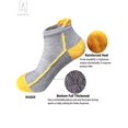 thumbnail image 5 of Gustave 4 Pairs Womens Men Low Cut Ankle Athletic Socks Cushioned Running Performance Breathable Tab Sock (Mixed Colors), 5 of 9