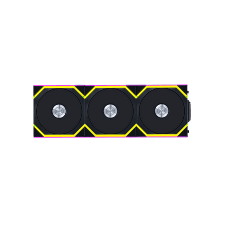 Lian Li 12SL1W3B Wireless 120mm ARGB Case Fans Triple Pack Black