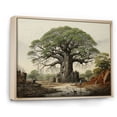 thumbnail image 2 of Designart "The Guardians Baobab Tree II" Floral Floater Framed Canvas Art Print, 2 of 7