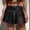 Black, variant on Leather Skirt For Women Waist Defined Slim Faux Leather Pleated Skirt Versatile All Match Casual Daily Skirt Womens Skirts Silver
