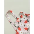 thumbnail image 6 of Bagilaanoe Toddler Baby Girl Jumpsuit Sleeveless Floral Print Romper Overalls 6M 12M 18M 24M 3T 4T Kids Long Flared Pants Summer Clothes, 6 of 7
