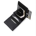 thumbnail image 3 of Slim Airtag Men's Wallet With Money Clip Rfid Blocking Credit Card Holder Simple Smart Wallet For Men With Gift Box (Coffee), 3 of 5