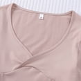 thumbnail image 5 of MEZZALL Women 2 Piece V-Neck Long Sleeve Tops With Pants Solid Color Relaxed Fit Home Pajama For Lounging And Sleep Stylish Pjs, 5 of 5