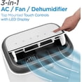thumbnail image 3 of BLACK+DECKER 14,000 BTU Portable Air Conditioner with Remote Control, White, 3 of 7