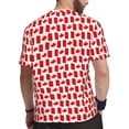 thumbnail image 2 of Wukai Canada Print Men's Short-Sleeved Mesh T-Shirt,Quick-Dry Short Sleeve Workout T-Shirt-Large, 2 of 8