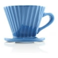 thumbnail image 4 of Ceramic Pour Over Coffee Dripper - 8oz Blue - Handcrafted Filter for Flavorful Coffee Brewing - Includes Paper Filter Compatibility (#2 & #4), 4 of 9