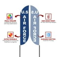 thumbnail image 4 of Air Force Sign feather flag Pole Kit for Outdoor by Mavis Printing|15 FEET Long Polyester Outdoor Banner Flag Stand for Easy Hang |HD Print Swooper Flag Pole Mount to Advertise Air Force, 4 of 7