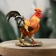 thumbnail image 3 of Figurita de pollo, escultura de gallo, decoración decorativa de resina Feng Shui, estatua de Animal para fiesta, vacaciones, adornos de escritorio, Estilo C, 3 of 7
