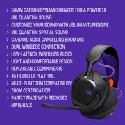 JBL Quantum 650X - Wireless multiplatform gaming headset - Black