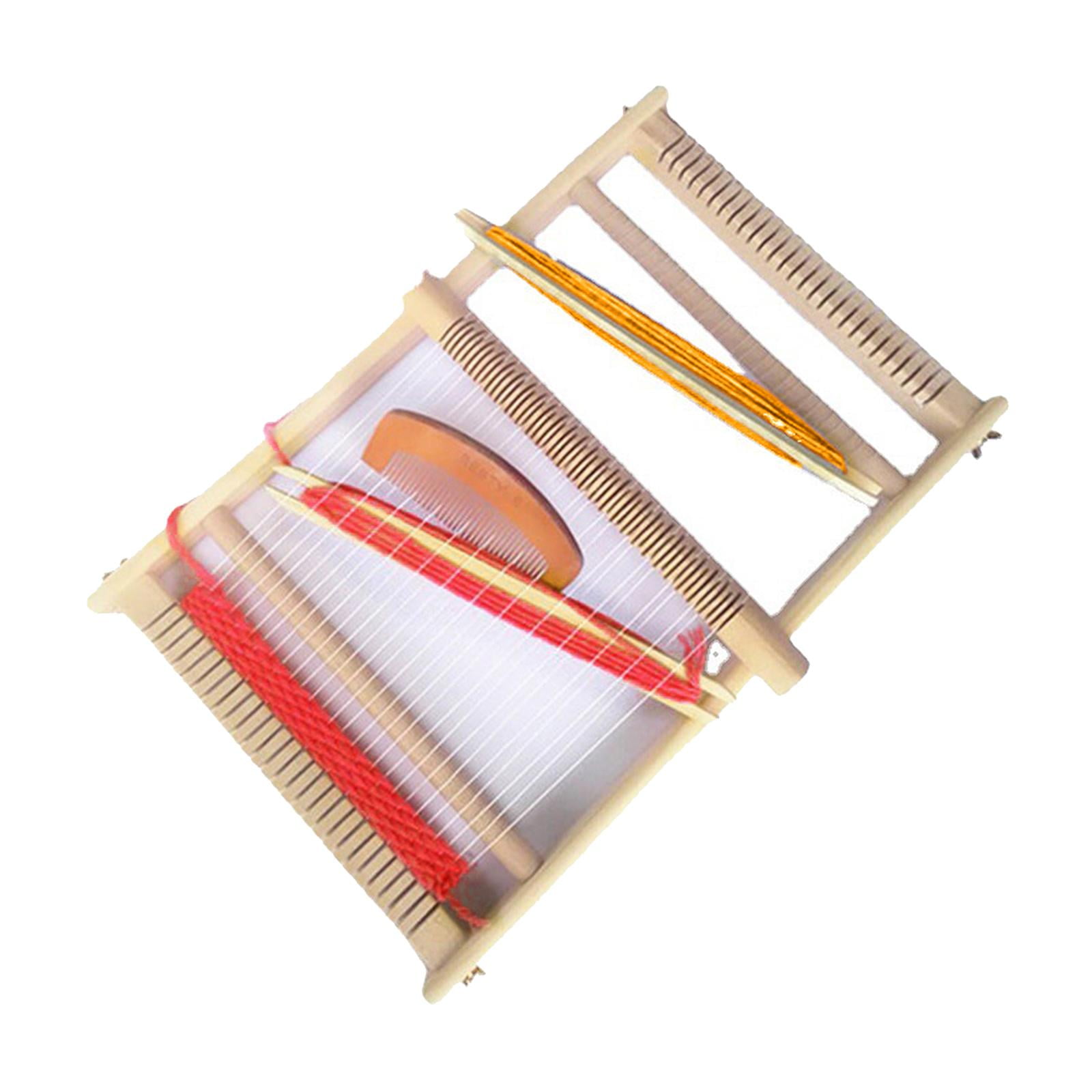 Wxqbjtam Fityle Wooden Weaving Loom Toys Knitting Kit Machine Play Toys for Kids DIY Gift