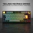 thumbnail image 2 of Teclado Gamer Mecánico EK75PRO, 75% Inalámbrico 2.4G/Bluetooth/Cable, Estructura Gasket, Batería 4000mAh, RGB, Hot-Swappable, para PC/Laptop, 2 of 8