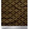 thumbnail image 1 of Soimoi Brown Heavy Canvas Fabric Artistic Flower Damask Fabric Prints By Yard 58 Inch Wide, 1 of 3