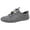 Grey, variant on XIMIN Men's Lace Up Casual Sports Shoes Slip on Loafers Soft Breathable Flats Driving Moccasins Shoes Design with Large Sizes for Daily Wear & Outdoor Activities