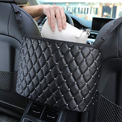 eveco Purse Holder for Cars - Purse Holder Between Seats - Auto Storage Accessories for Women Interior - Automotive Consoles and Organizers Net Pocket for Front Seat - Walmart.com
