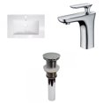 thumbnail image 1 of American Imaginations 23.75-in. W 1 Hole Ceramic Top Set In White Color - Drain Incl. AI-32459, 1 of 9