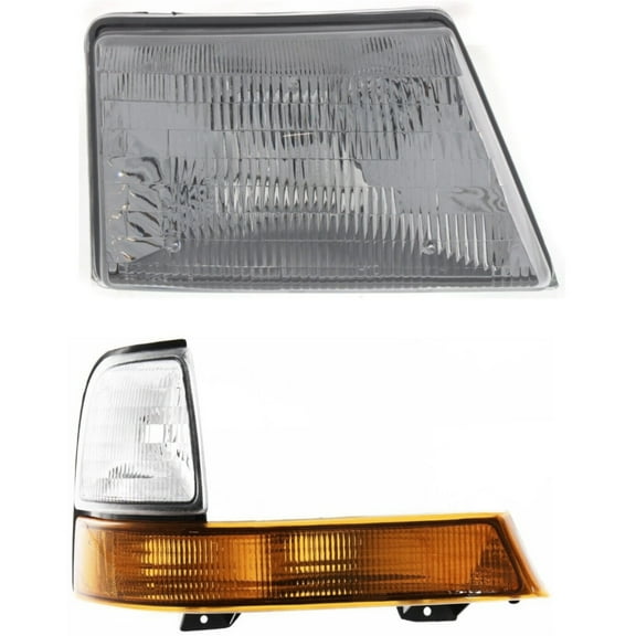 Geelife Headlight and Corner Light Kit For 1998-2000 Ford Ranger Passenger Side