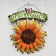 thumbnail image 3 of señal de entrada Girasol bienvenida puerta de colgador de flor inspirador pared arte caída puerta delantera colgante para dormitorio Fanmusic señal de entrada, 3 of 7