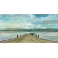 thumbnail image 2 of Vassileva, Silvia 18x11 White Modern Wood Framed Museum Art Print Titled - Lake Pier, 2 of 4