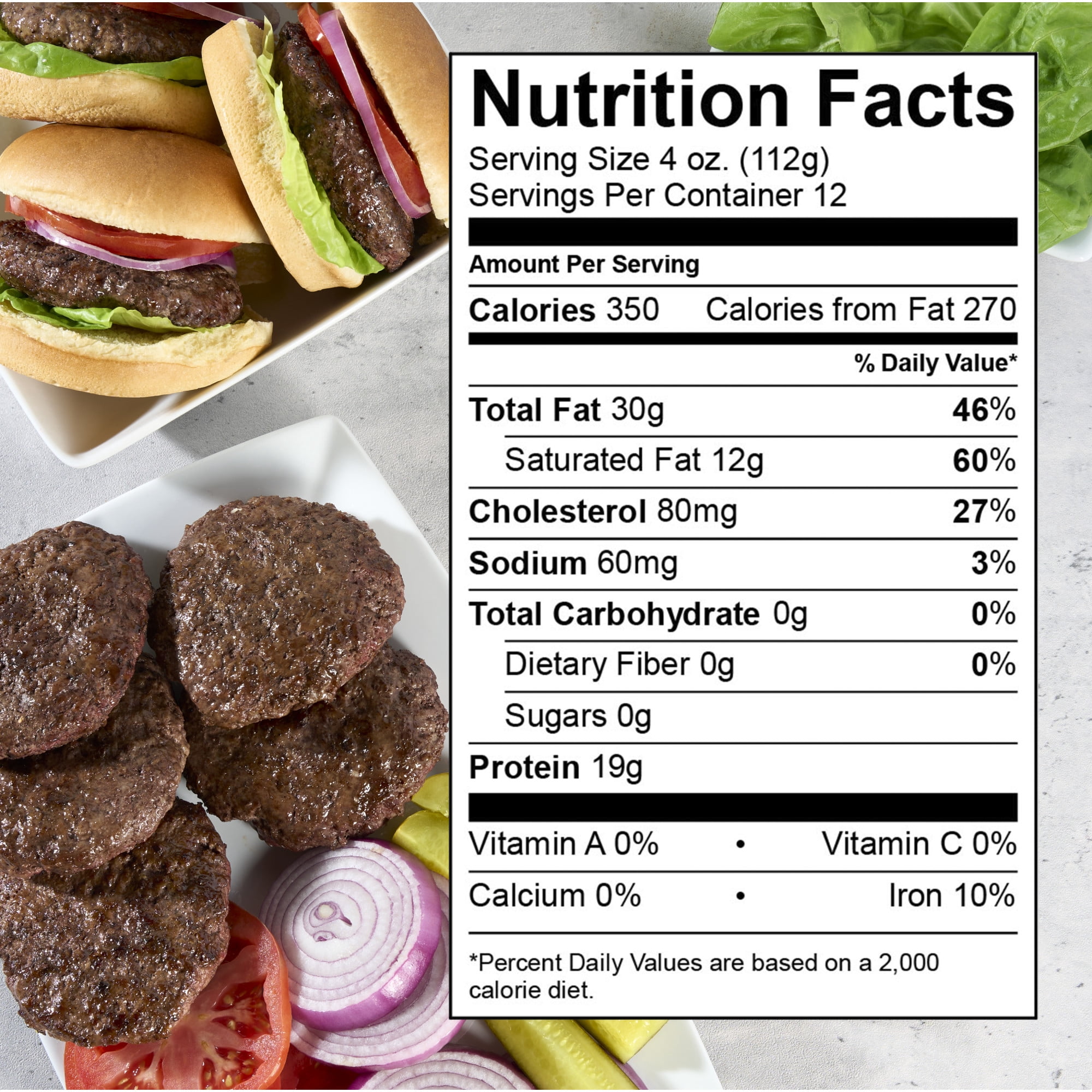 73% Lean / 27% Fat Ground Beef, 3 lb Roll, Fresh, All Natural*