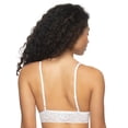 thumbnail image 3 of Felina | Super Stretchy Lace Triangle Bralette (White, Medium), 3 of 3