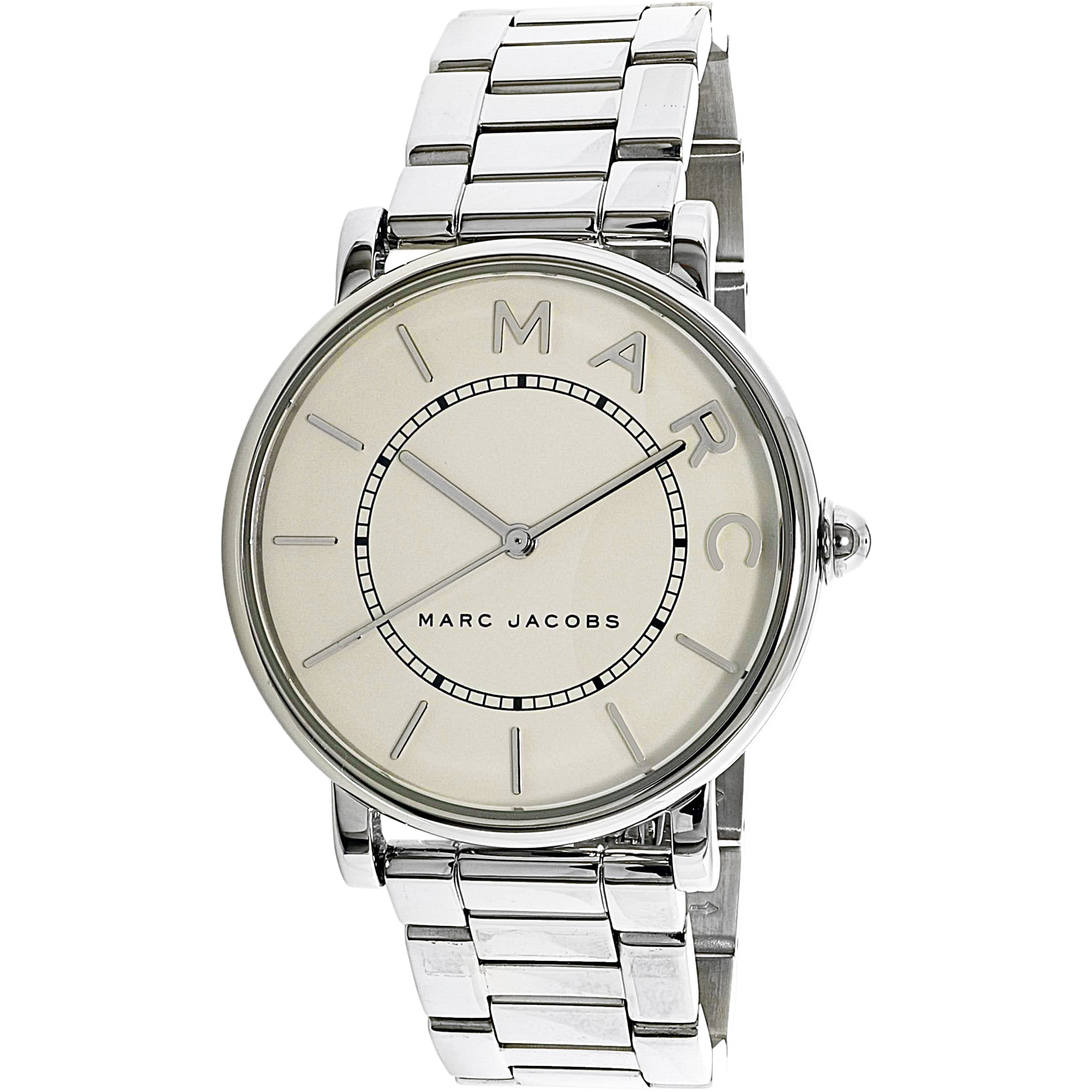 Marc Jacobs Women s Roxy MJ3521 Silver Stainless Steel Quartz Fashion Watch Walmart