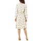 thumbnail image 3 of INSPIRAR CHIC Vestido Midi de Manga Larga con Estampado Floral y Escote en V XL Blanco, 3 of 6