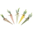 thumbnail image 5 of Northlight Fabric Carrot Easter Decorations - 9" - Green and Pink - Set of 5, 5 of 7