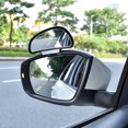 thumbnail image 1 of Car Mirror 360 Degree Adjustable Wide Angle Side Rear Mirrors blind spot Snap way for parking Auxiliary rear view mirror Black-Left, 1 of 6