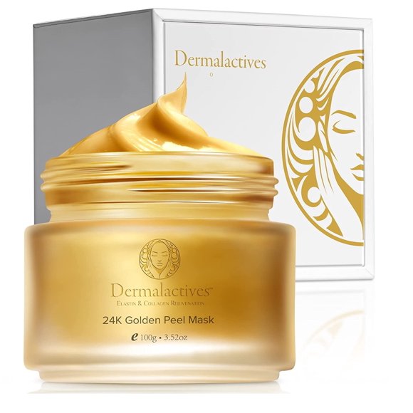 Dermalactives 24K Golden Peel Mask Re-Energizes and Stimulates Skin Cells To Provide an Ultimate Luxurious Anti-Aging Facial Treatment