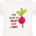 thumbnail image 4 of Inktastic You Make my Heart Skip a Beet Boys or Girls Long Sleeve Baby Bodysuit, 4 of 5