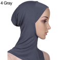 thumbnail image 2 of Zeus Soft Solid Color Women Full Cover Scarf Cap Underscarf Neck Head Bonnet Hat, 2 of 7