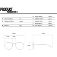 thumbnail image 2 of Mewfacos Sunglasses Women Men Retro Shades Female Sun Glasses Vintage UV400, 2 of 6