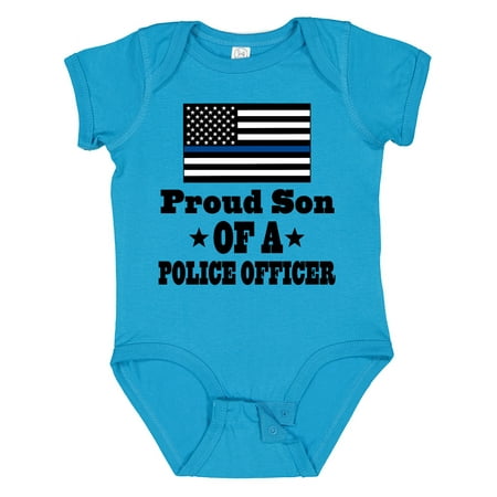 

Inktastic Police Officer Proud Son Law Enforcement Gift Baby Boy Bodysuit