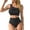 Swimsuit 94#Black, variant on ZXLBBD Womens Swimsuits Push Up One Shoulder Solid Color Tankini Top with High Waist Bottoms Tummy Control Swimwear Casual Holiday Beach Pool