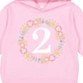 thumbnail image 3 of Inktastic 2nd Birthday Rose Wreath 2 Year Old Girl Toddler Hoodie, 3 of 4