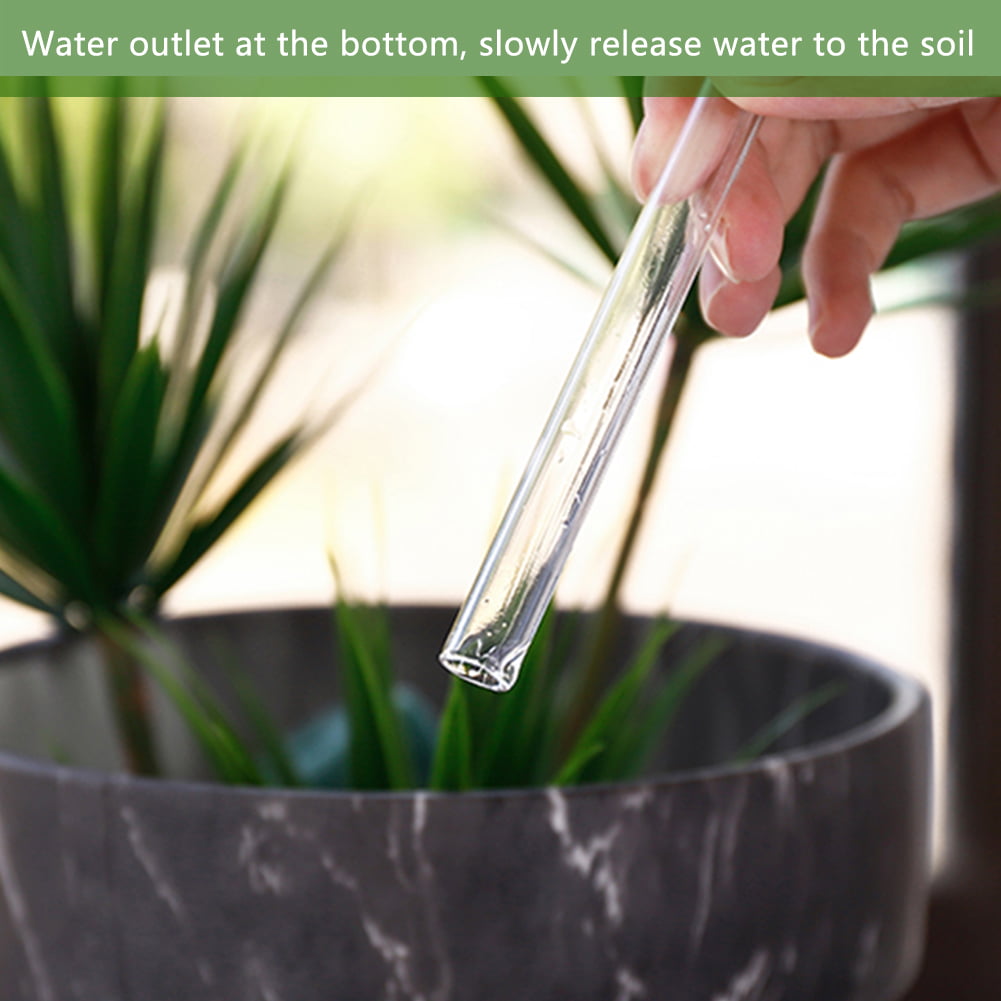 New Automatic Self Watering Globe Plant Water Bulbs Swan Shape Glass Device 