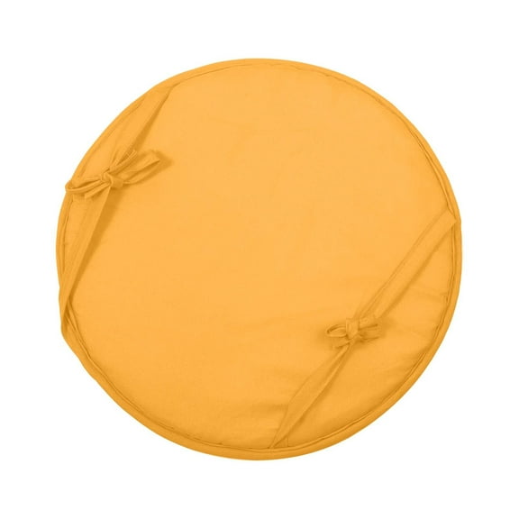 Round Outdoor Chair Cushion - 38cm Diameter, Waterproof & Tie-On for Patio/Bar