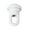 Glossy White, variant on B&P Lamp® Solid Cast Brass Screw Collar Loop For 1-1/16 Inch Center Hole Canopies, 1/4IP, Unfinished Brass