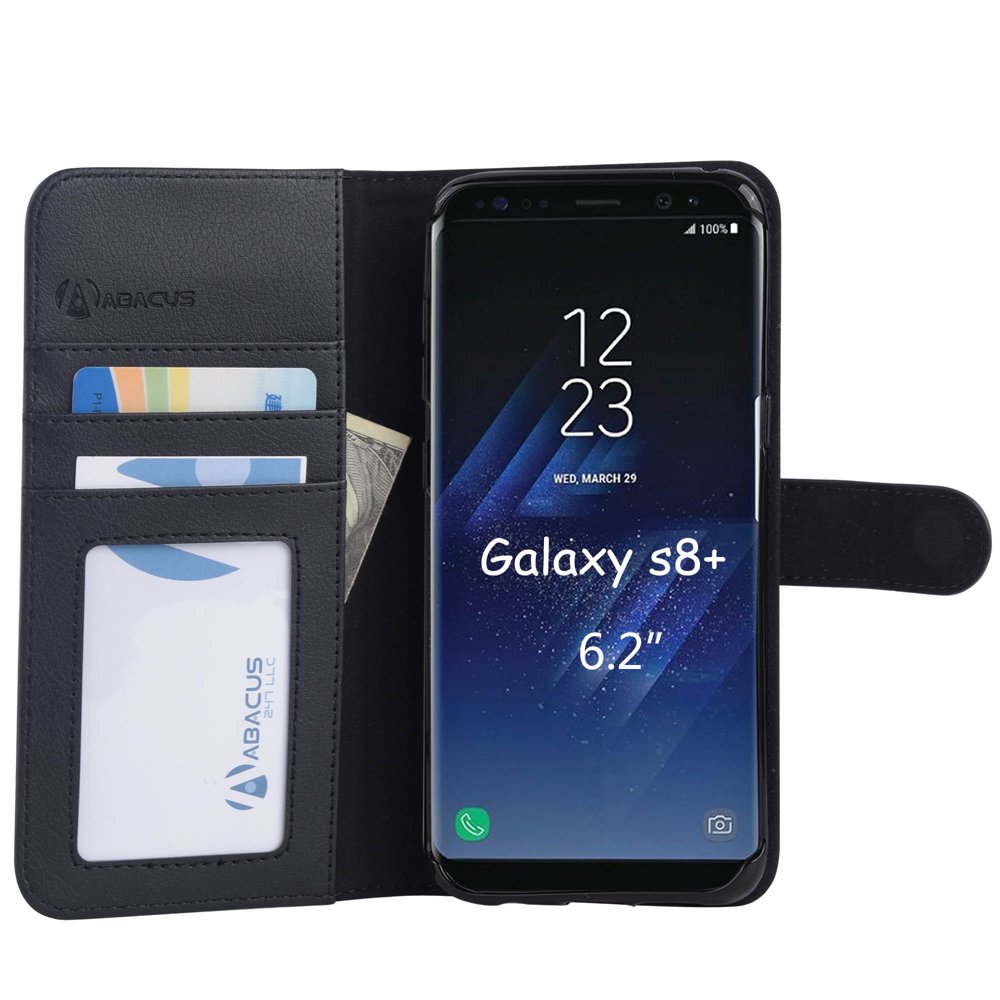 Abacus247 Samsung Galaxy S8 PLUS Cell Phone Case, Wallet Folio Flip