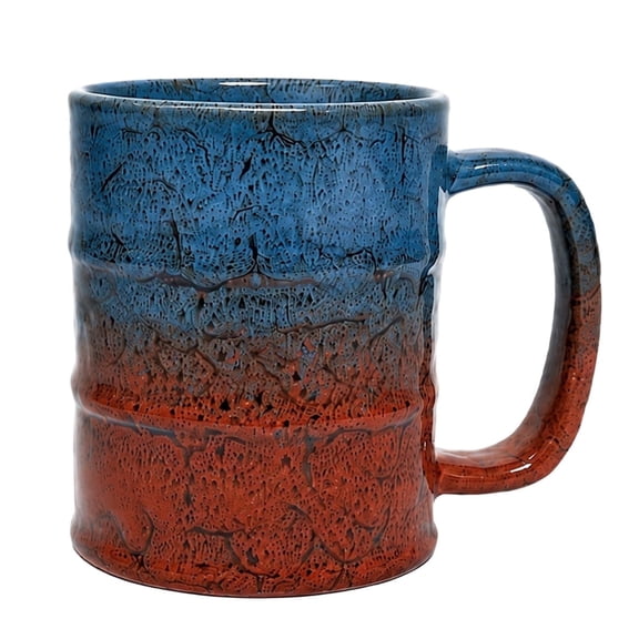 12oz Ceramic Coffee Beer Mug with Handle, Microwave & Dishwasher Safe, Home Office Use, Ideal Birthday Holiday Gift