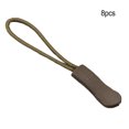 thumbnail image 2 of pitrice 8 Pieces Zipper Pull Puller Lightweight Rope Tag Fixer Multi-Purpose Replacement Buckle Bags Suitcase Accessories Textiles Brown, 2 of 7