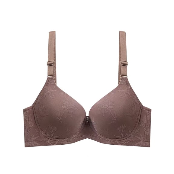 successthop Push Up Bras for Women Seamless Everyday Wear Supportive No Show Comfortable Lightweight Ladies Bra Brown 44