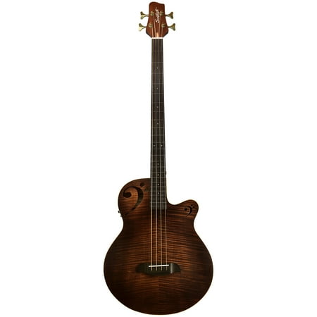 Sawtooth Rudy Sarzo Signature Fretless 4 String Right-Handed 15.67 lbs Acoustic-Electric Bass Guitar with Padded Gig Bag