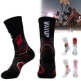 thumbnail image 2 of Cotton, Polyester, Spandex High-Top Basketball Socks with Towelling Bottom for Ankle Support and Sweat Absorption, 2 of 6