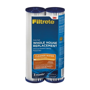 Filtrete Standard Capacity Whole House Pleated Replacement Water Filter, 3WH-STDPL-F02