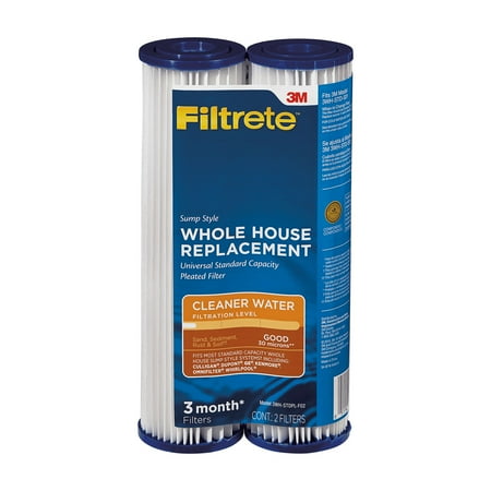 Filtrete Standard Capacity Whole House Pleated Replacement Water Filter, 3WH-STDPL-F02