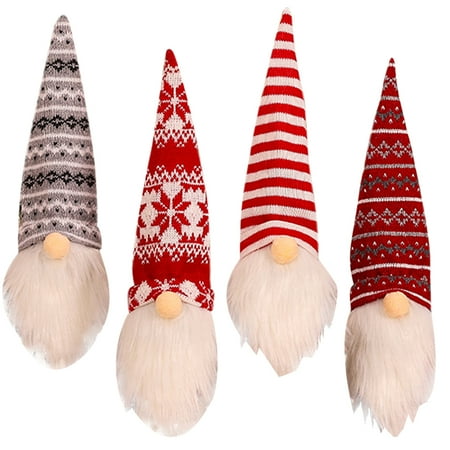 

4PCS Christmas Winebottle Cover Decor Faceless Old Man Winebottle Decor Wine Bag