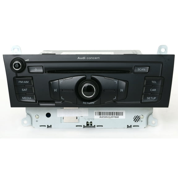 Restored 2010-2012 Audi A4 AM FM Radio mp3 CD Player Concert Audio System OEM 8T1035186R (Refurbished)