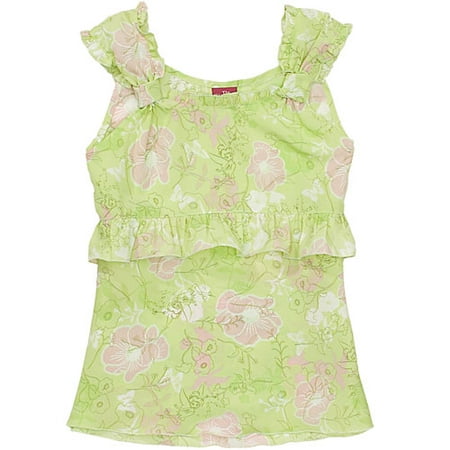 Disney - Girl's Tinkerbell Ruffle Top