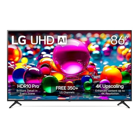 LG - 86” Class UA77 Series LED AI 4K UHD Smart webOS TV (2025)
